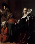 Willem Cornelisz Duyster Music-Making Couple painting